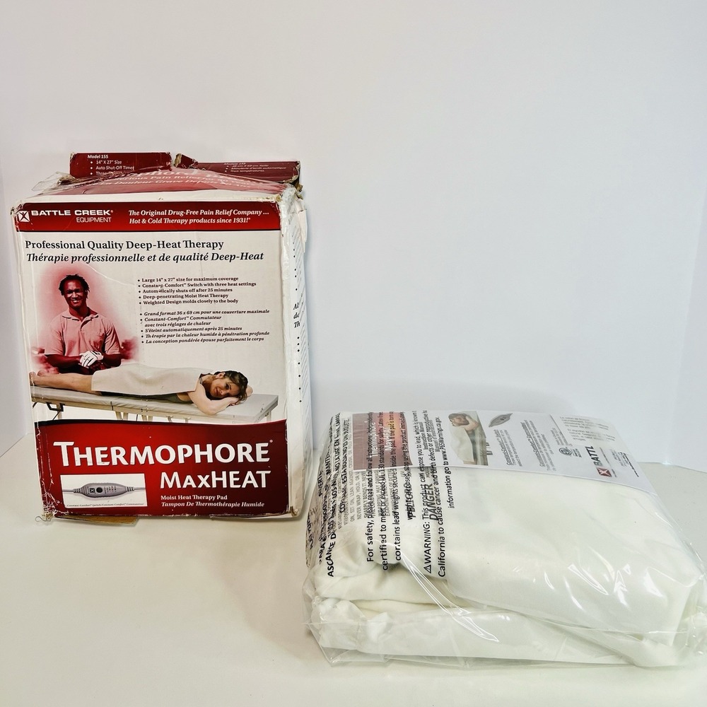 Battle Creek Thermophore MaxHeat Heating Pad 14 x 27 inches | XL Size Model 155 - Picture 4 of 10
